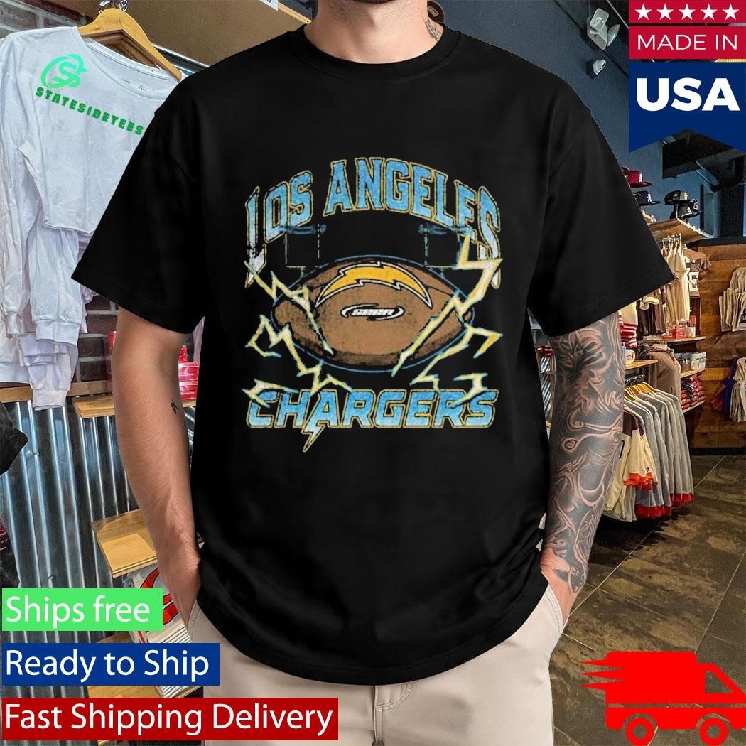 Seen X Los Angeles Chargers Black Power Grid Shirt Unisex , , , Long Sleeve Tee