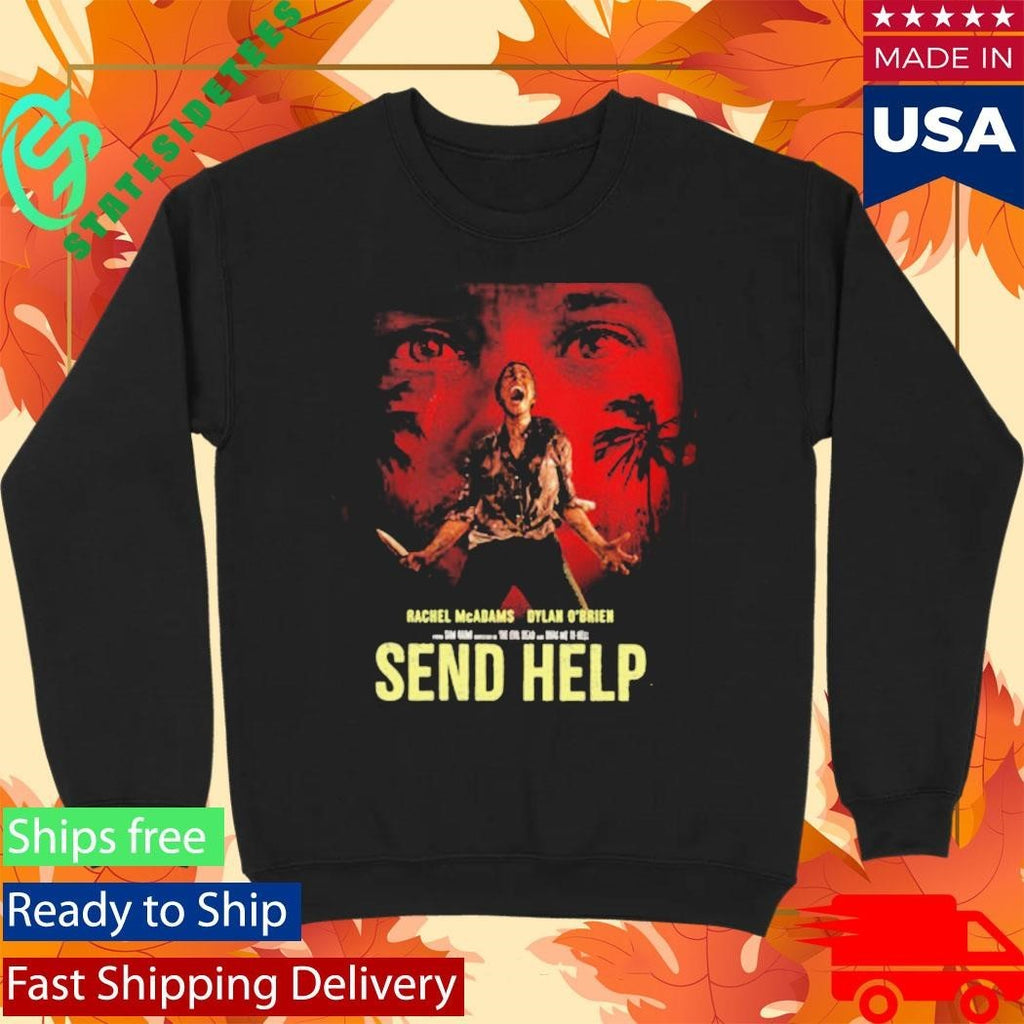 Send Help Movie New Poster For Sam Raimi’s Film In Theaters January 30 2025 Shirt Unisex , , , Long Sleeve Tee