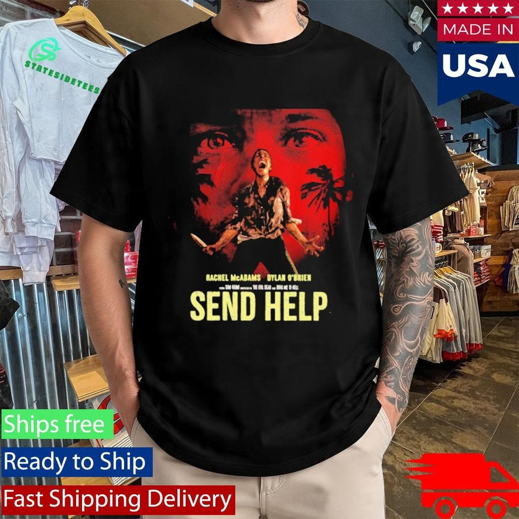 Send Help Movie New Poster For Sam Raimi’s Film In Theaters January 30 2025 Shirt Unisex , , , Long Sleeve Tee