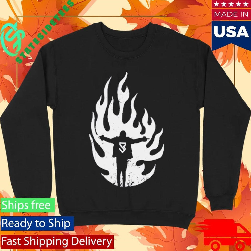 Seth Rollins Flames Shirt Unisex , , , Long Sleeve Tee