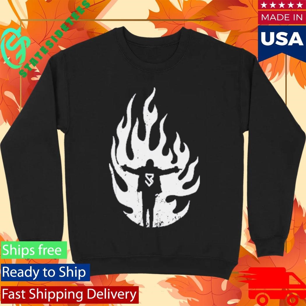 Seth Rollins Flames Shirt Unisex , , , Long Sleeve Tee
