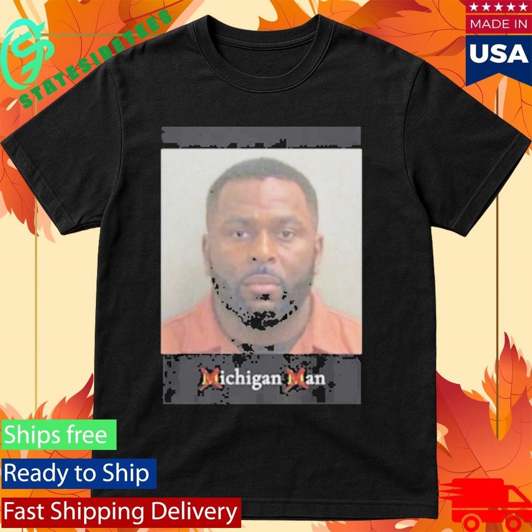 Sherrone Moore Mugshot Michigan Man Shirt Unisex , , , Long Sleeve Tee