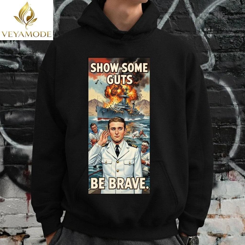 Show some guts Be Brave Barron Trump tee Unisex , , , Long Sleeve Tee