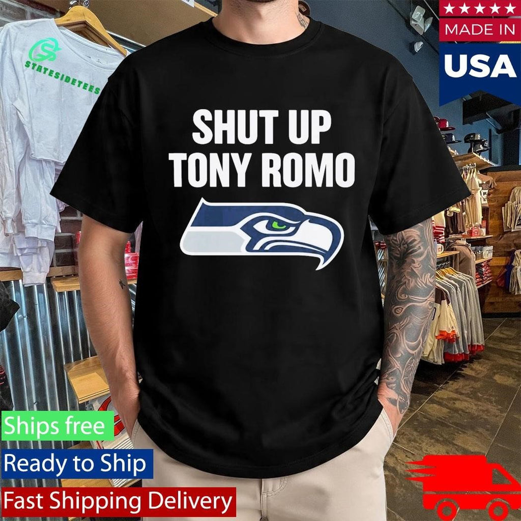 Shut Up Tony Romo Seahawks Shirt Unisex , , , Long Sleeve Tee