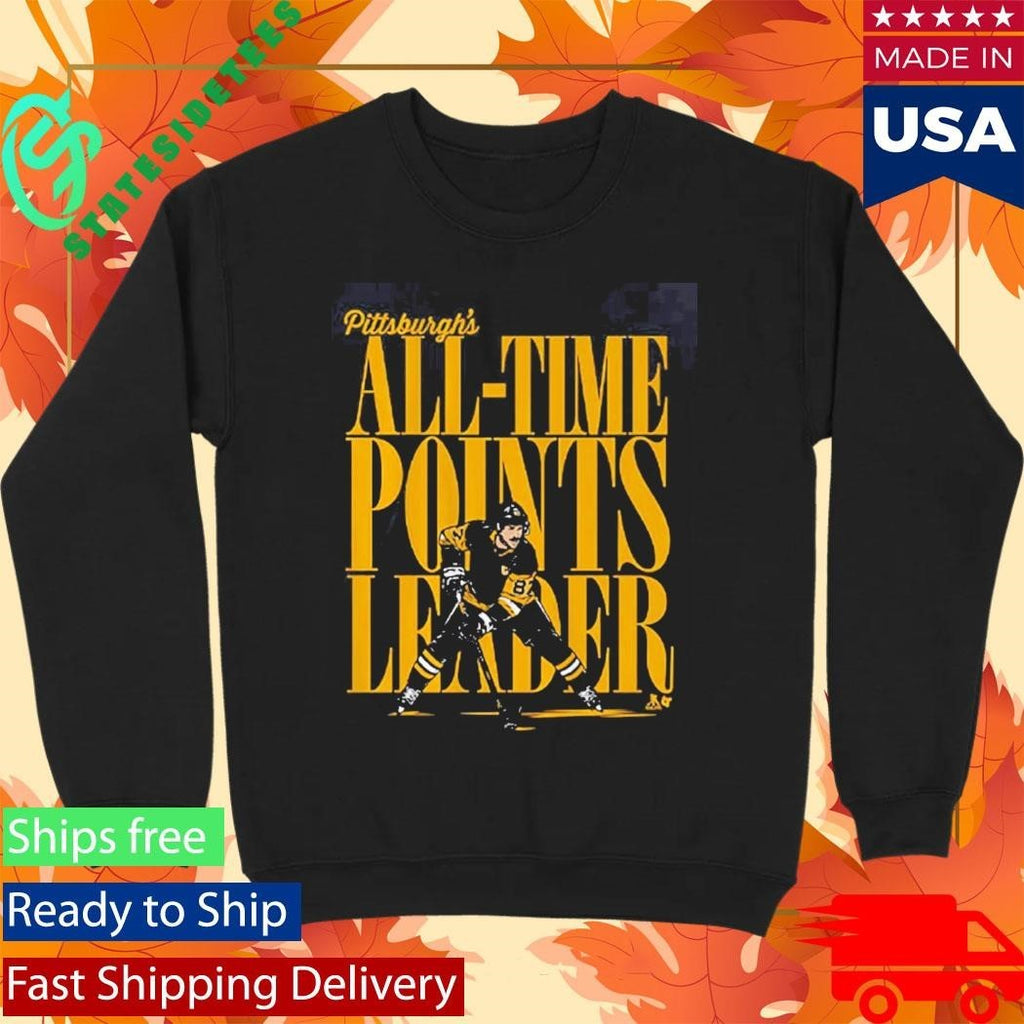 Sidney Crosby Pittsburgh All-time Points Leader Shirt Unisex , , , Long Sleeve Tee