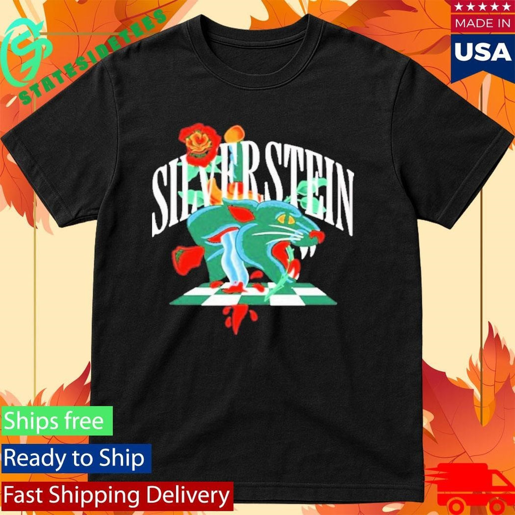 Silverstein Panther Maroon Unisex , , , Long Sleeve Tee
