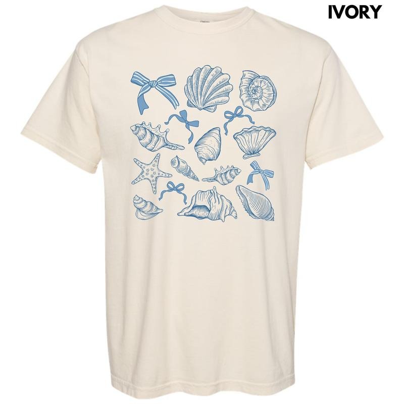 Simple Seashells Comfort Colors 'NLB' T-Shirts