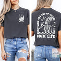 Skeleton Surviving One Cup Coffee Time Mom Life 2 Sides Shirt Motherhood Rock Skeleton Shirt Mom Coffee Lover Shirt 2025 T-Shirts