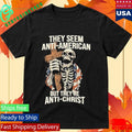 Skeleton They’re Anti-Christ Unisex , , , Long Sleeve Tee