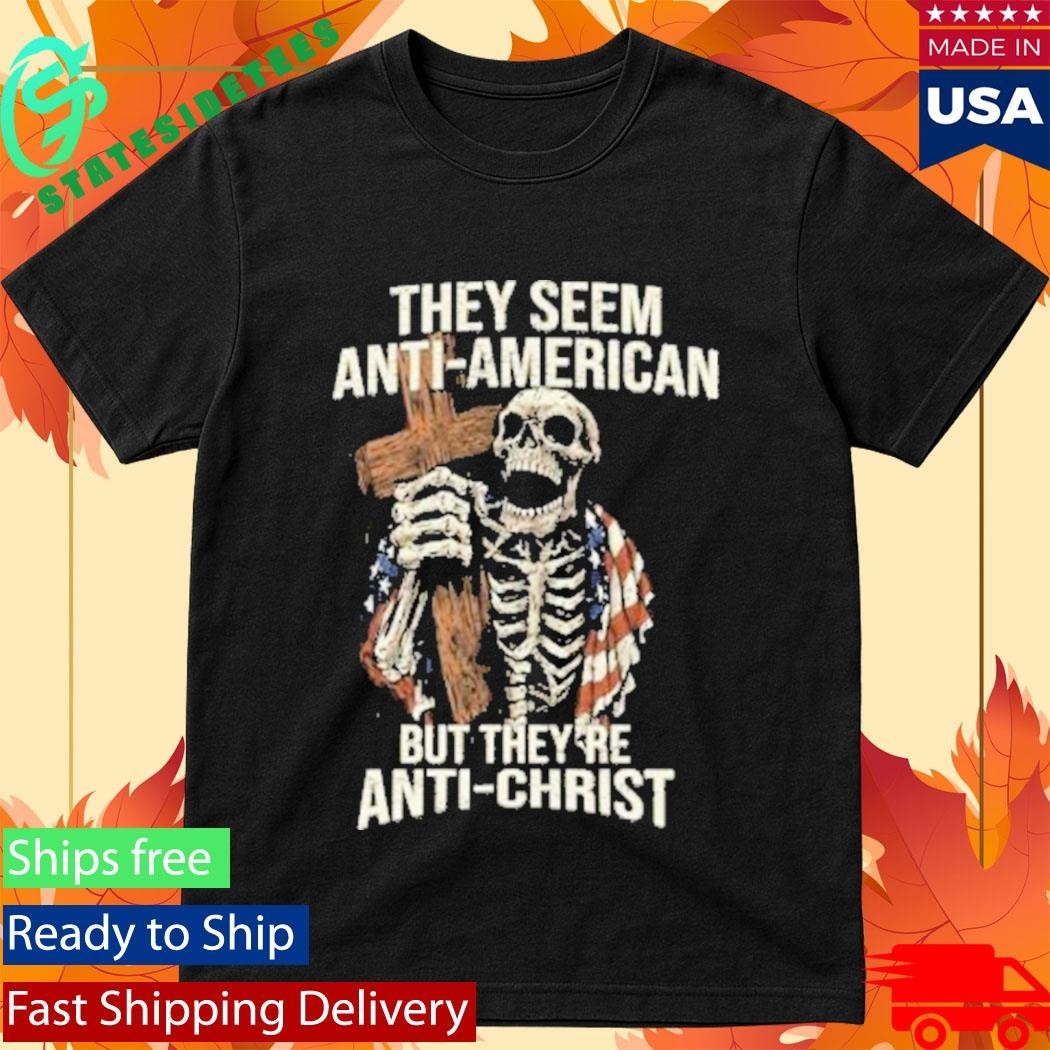 Skeleton They’re Anti-Christ Unisex , , , Long Sleeve Tee