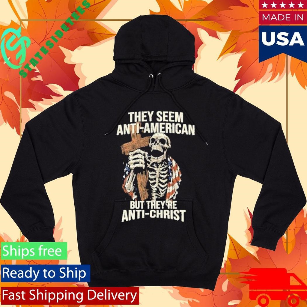 Skeleton They’re Anti-Christ Unisex , , , Long Sleeve Tee
