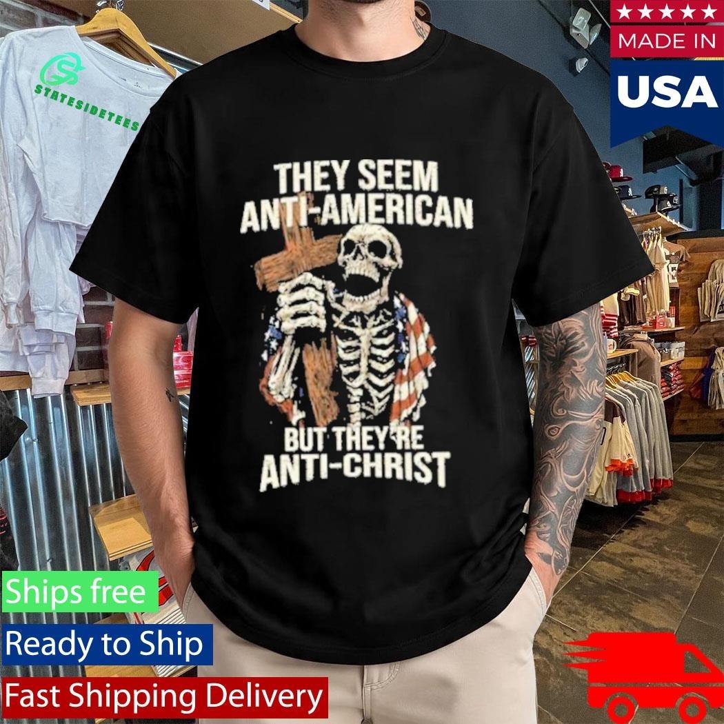 Skeleton They’re Anti-Christ Unisex , , , Long Sleeve Tee