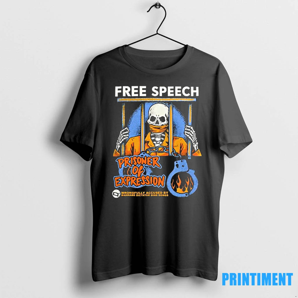 Skeleton Prisoner Of Expression Free Speech Wrongfully Accused By Wannabe Dictator Ding Dongs Tshirts Sweater