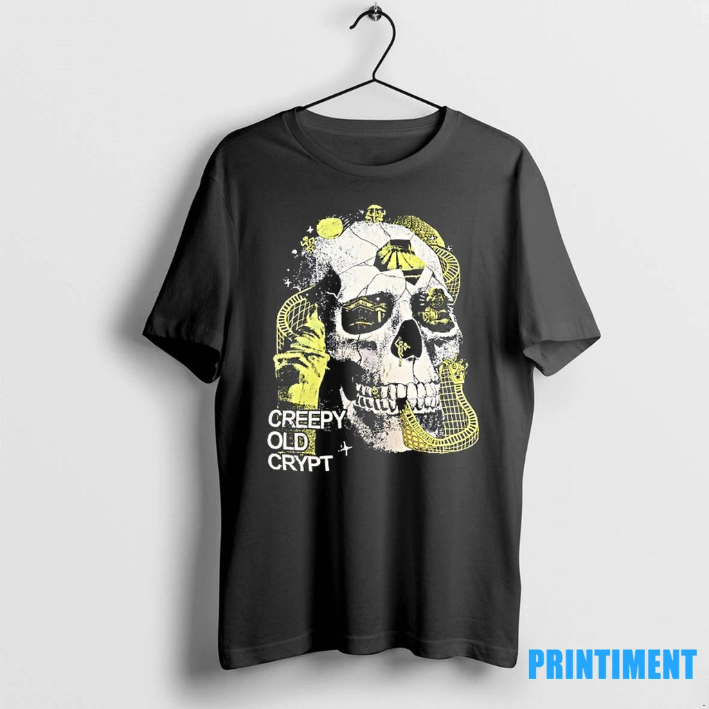 Skull Creepy Old Crypt Horror Halloween Tshirts Sweater