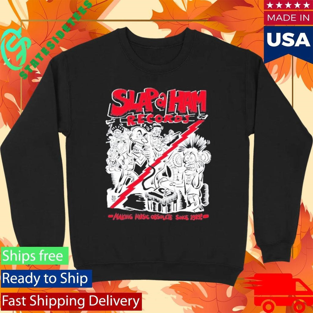 Slap A Ham Records Making Music Obsolete 2025 Shirt Unisex , , , Long Sleeve Tee