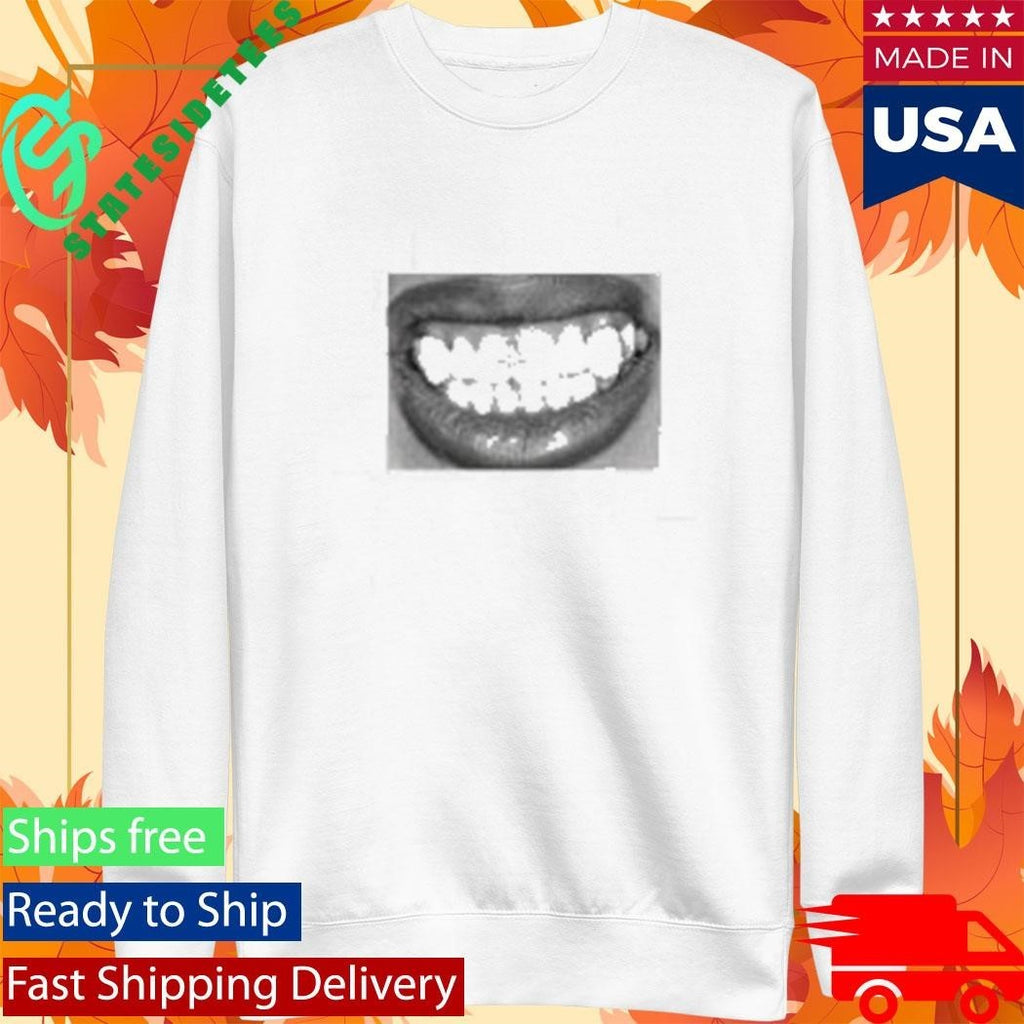Slayyyter Jesus Teeth Shirt Unisex , , , Long Sleeve Tee