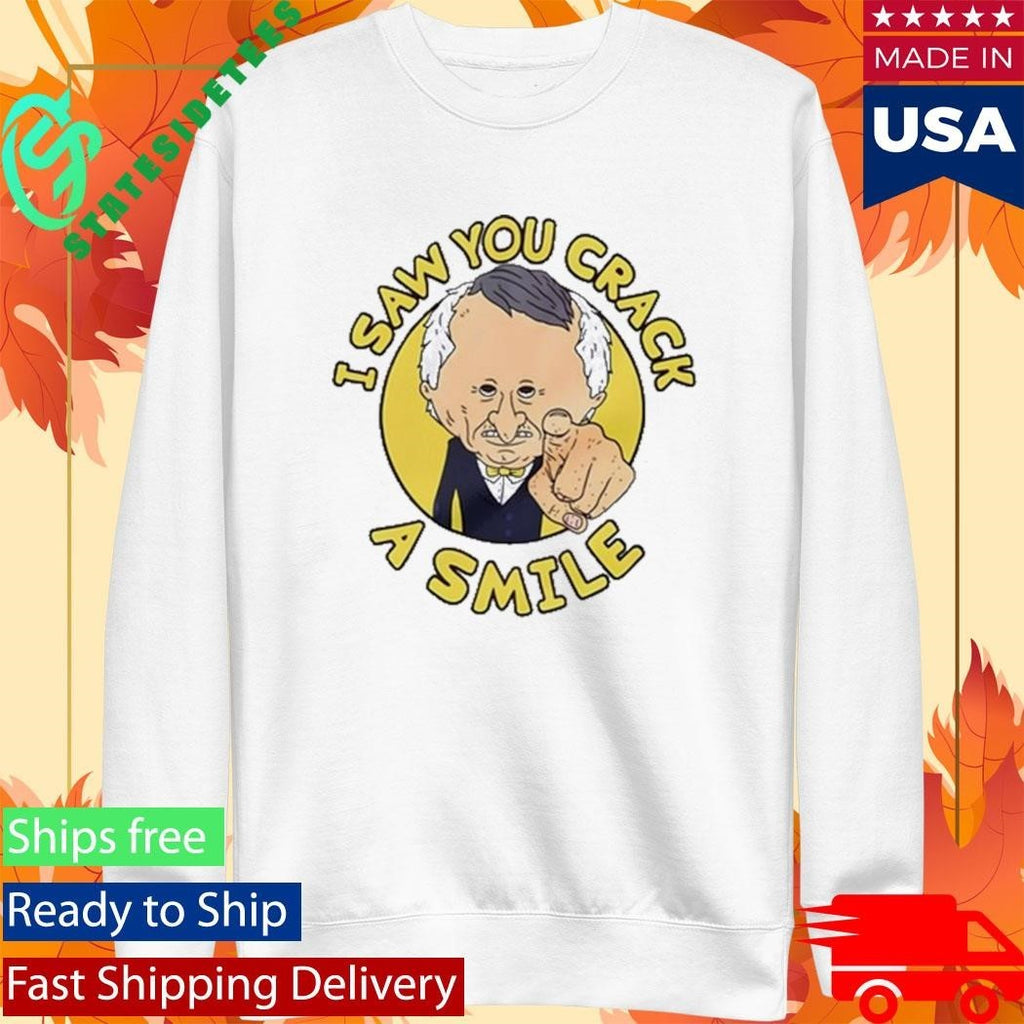 Smiling Friends Mr. Boss I Saw You Crack A Smile Shirt Unisex , , , Long Sleeve Tee