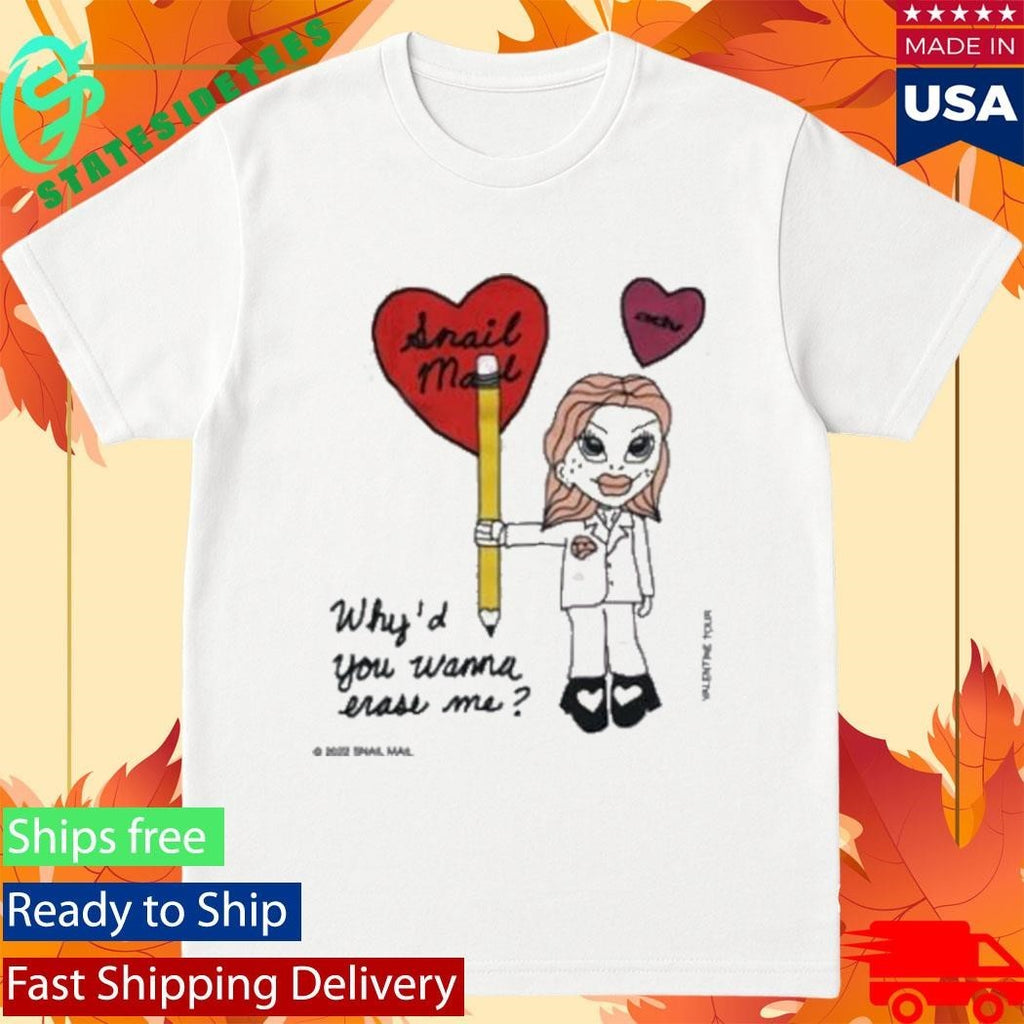 Snail Mail Erase Me Unisex , , , Long Sleeve Tee