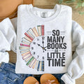 So Many Books So Little Time Ash Grey Booktok Clean T-Shirts