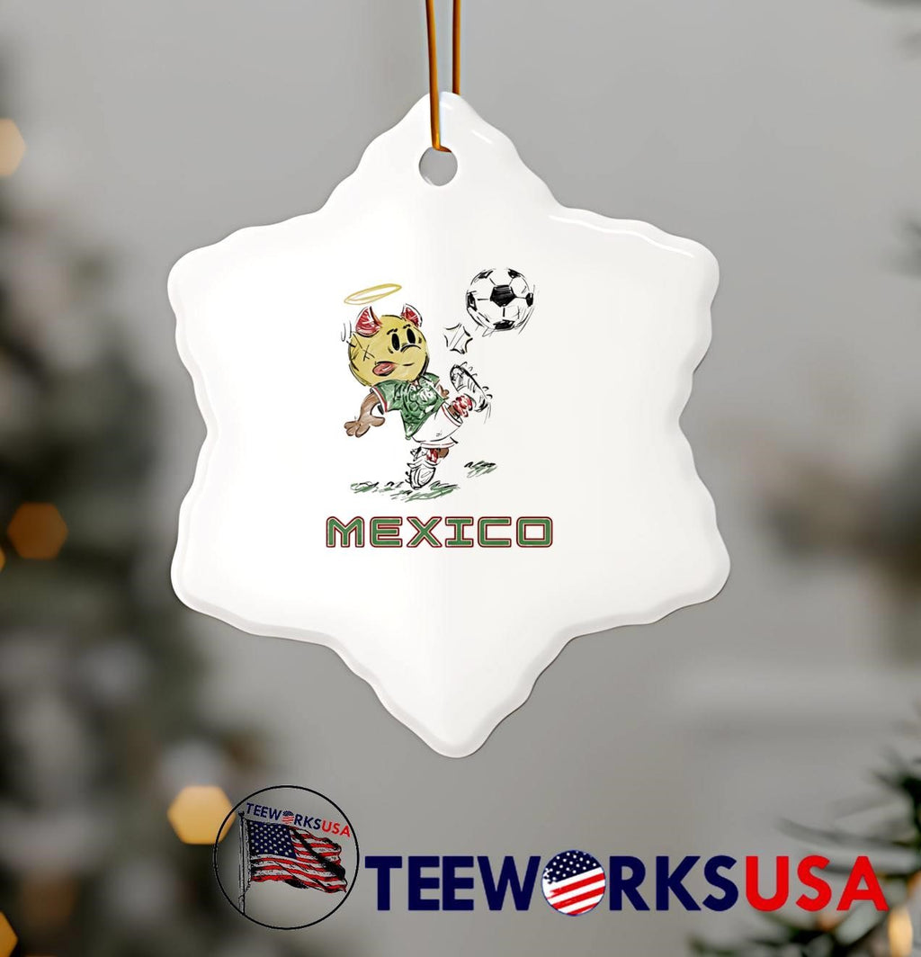 Soccer Player Mascot Kicking Ball Mexico T-Shirt