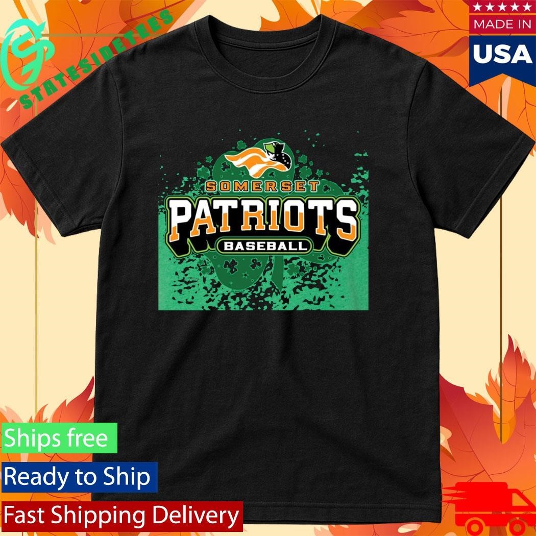 Somerset Patriots Baseball Shamrock St Patrick’s Day Shirt Unisex , , , Long Sleeve Tee