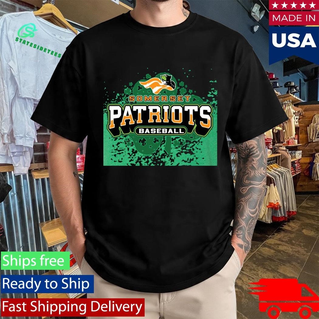 Somerset Patriots Baseball Shamrock St Patrick’s Day Shirt Unisex , , , Long Sleeve Tee