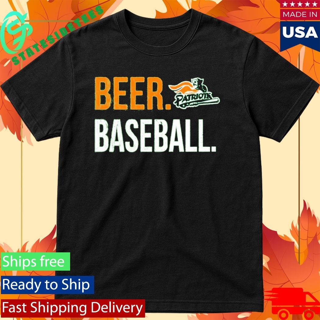 Somerset Patriots Beer and Baseball Green St Pattys Shirt Unisex , , , Long Sleeve Tee