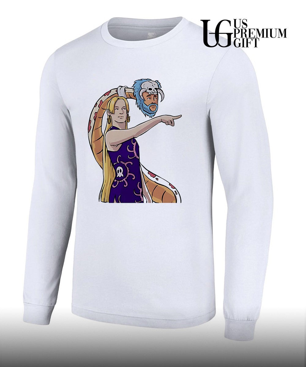 Sophie Cunningham pointing x Boa Hancock shirt
