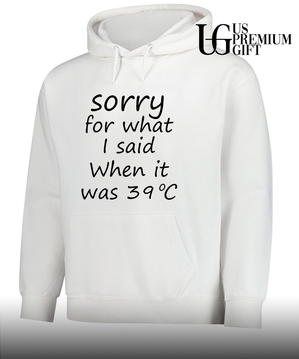Sorry for what I said when it was 39 degrees celsius shirt