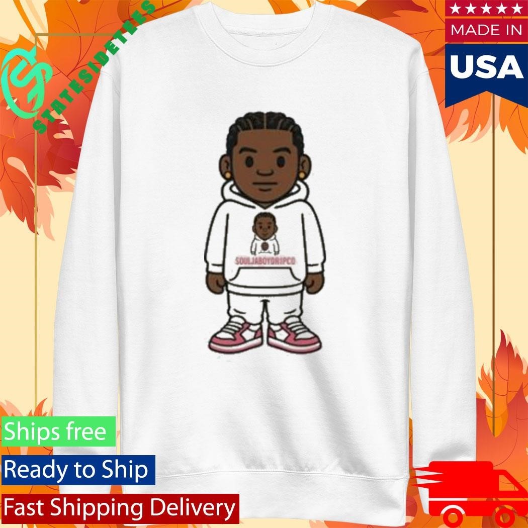 Soulja Boy Dripco Cartoon Shirt Unisex , , , Long Sleeve Tee