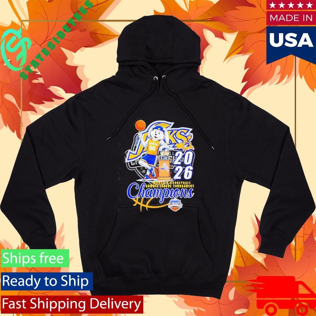 South Dakota State Jackrabbits 2026 Summit League Women’s Basketball Tournament Champions Shirt