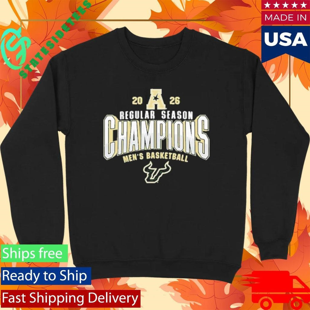 South Florida Bulls Champions 2026 AAC Men’s Basketball Regular Season Shirt Unisex , , , Long Sleeve Tee
