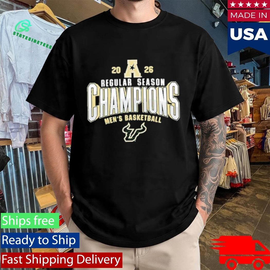 South Florida Bulls Champions 2026 AAC Men’s Basketball Regular Season Shirt Unisex , , , Long Sleeve Tee