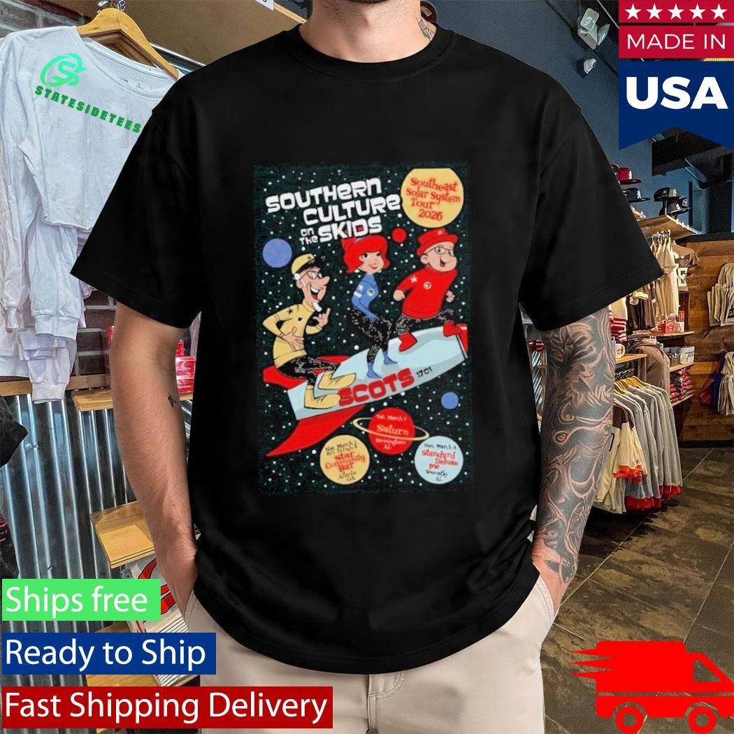 Southern Culture On The Skids Southeast Solar System Tour Mar 2026 Poster shirt Unisex , , , Long Sleeve Tee