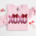 Sparkly Shirt Coquette Xoxo Pink Red Faux Not Glitter Valentines Valentines T-Shirts