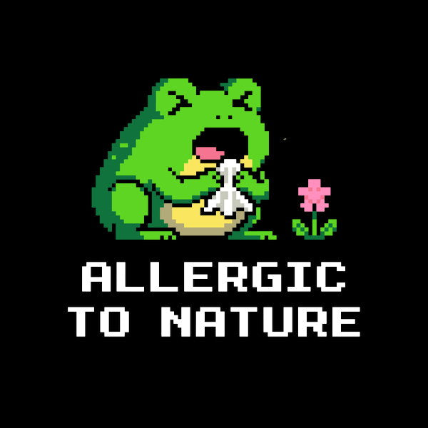 Spring Allergies Funny Sad Frog