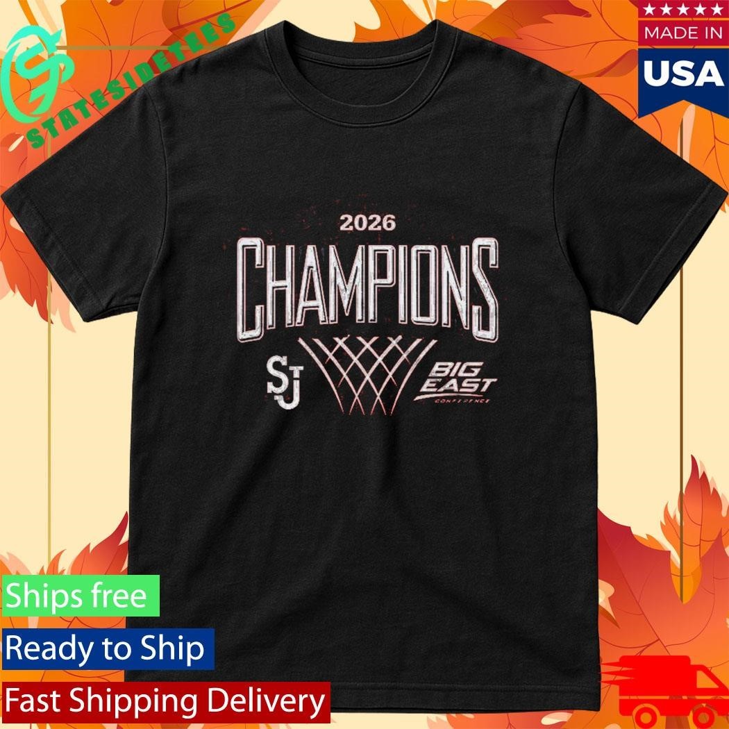 St John’s Red Storm Men’s Basketball 2026 Big East Regular Season Champions Red Unisex , , , Long Sleeve Tee