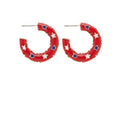 Star Studded Hoop Earrings T-Shirts