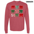 Starry Bow Collage Long Sleeve Comfort Colors 'NLB' T-Shirts