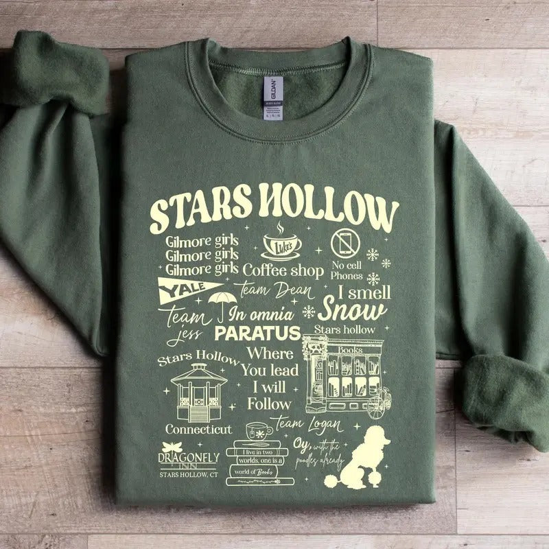 Stars Hollow Stars Hollow Where You Lead I Will Follow Shirt Gilmore Lukes Diner Lukes Coffee Shop Her T-Shirts