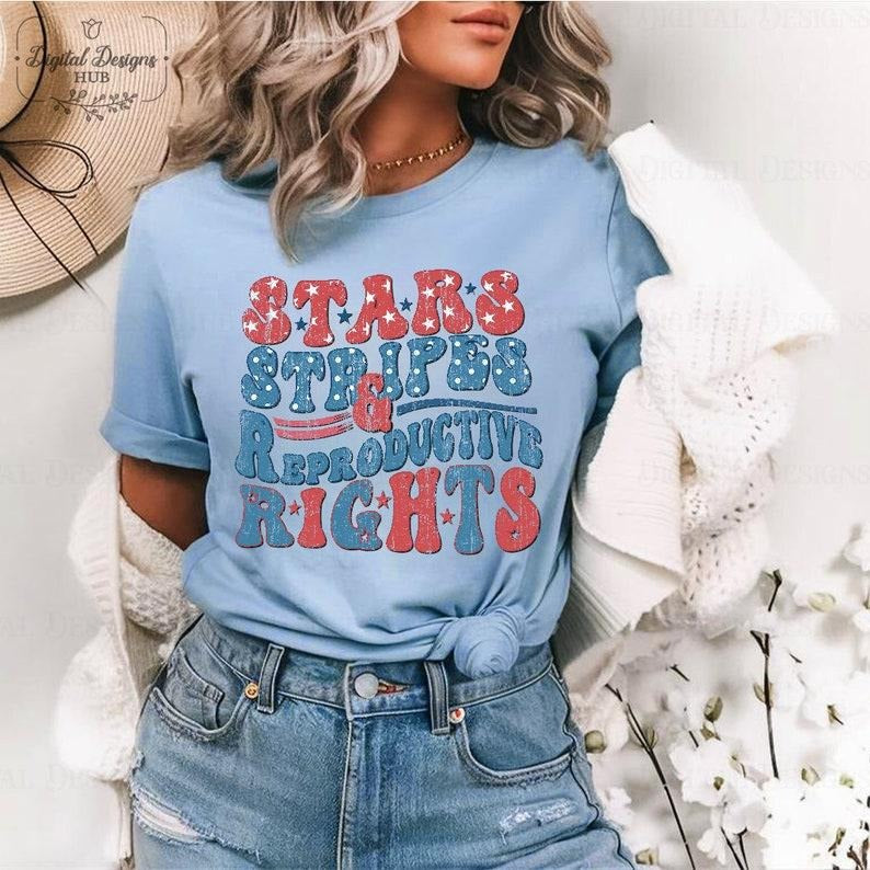 Stars Stripes Reproductive Rights Shirt Stars Stripes Reproductive Rights 4Th July Shirt America Peace Shirt T-Shirts