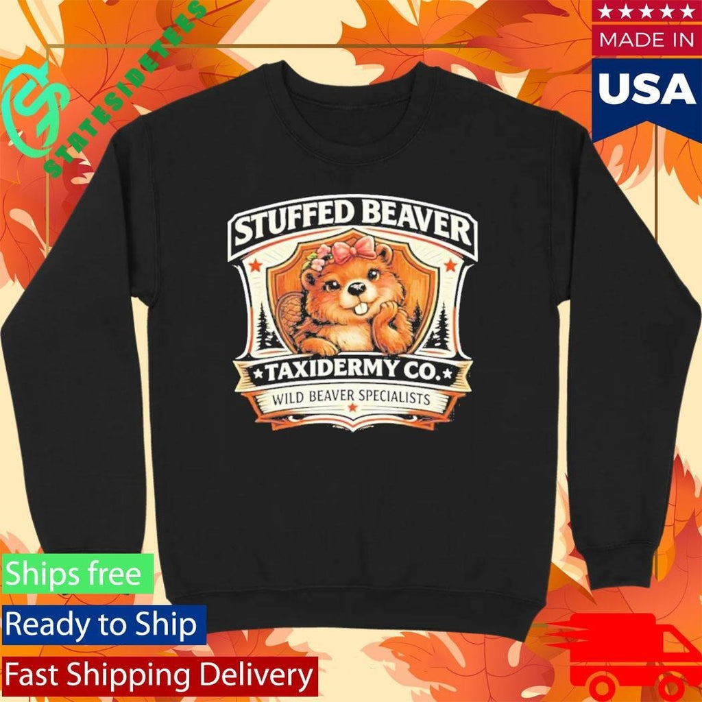 Stuffed Beaver Wild Beaver Specialists Shirt Unisex , , , Long Sleeve Tee