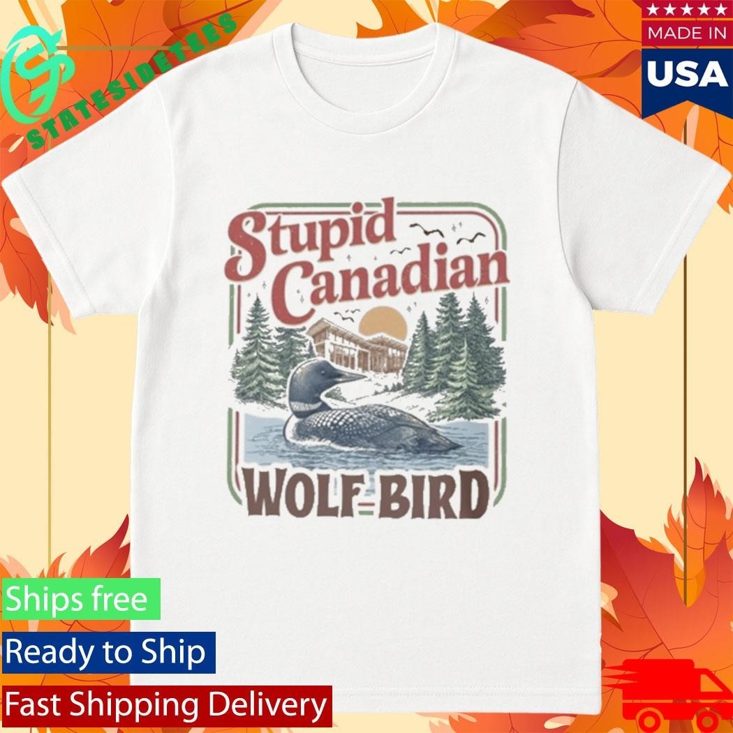 Stupid Canadian Wolf Bird Heated Rivalry Inspired Shirt Unisex , , , Long Sleeve Tee