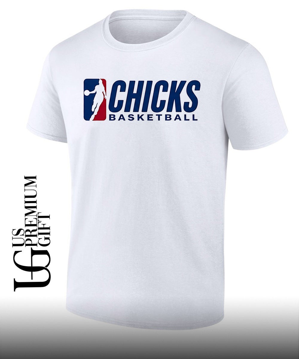 Sue Bird wearing Chicks Basketball shirt