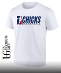 Sue Bird wearing Chicks Basketball shirt
