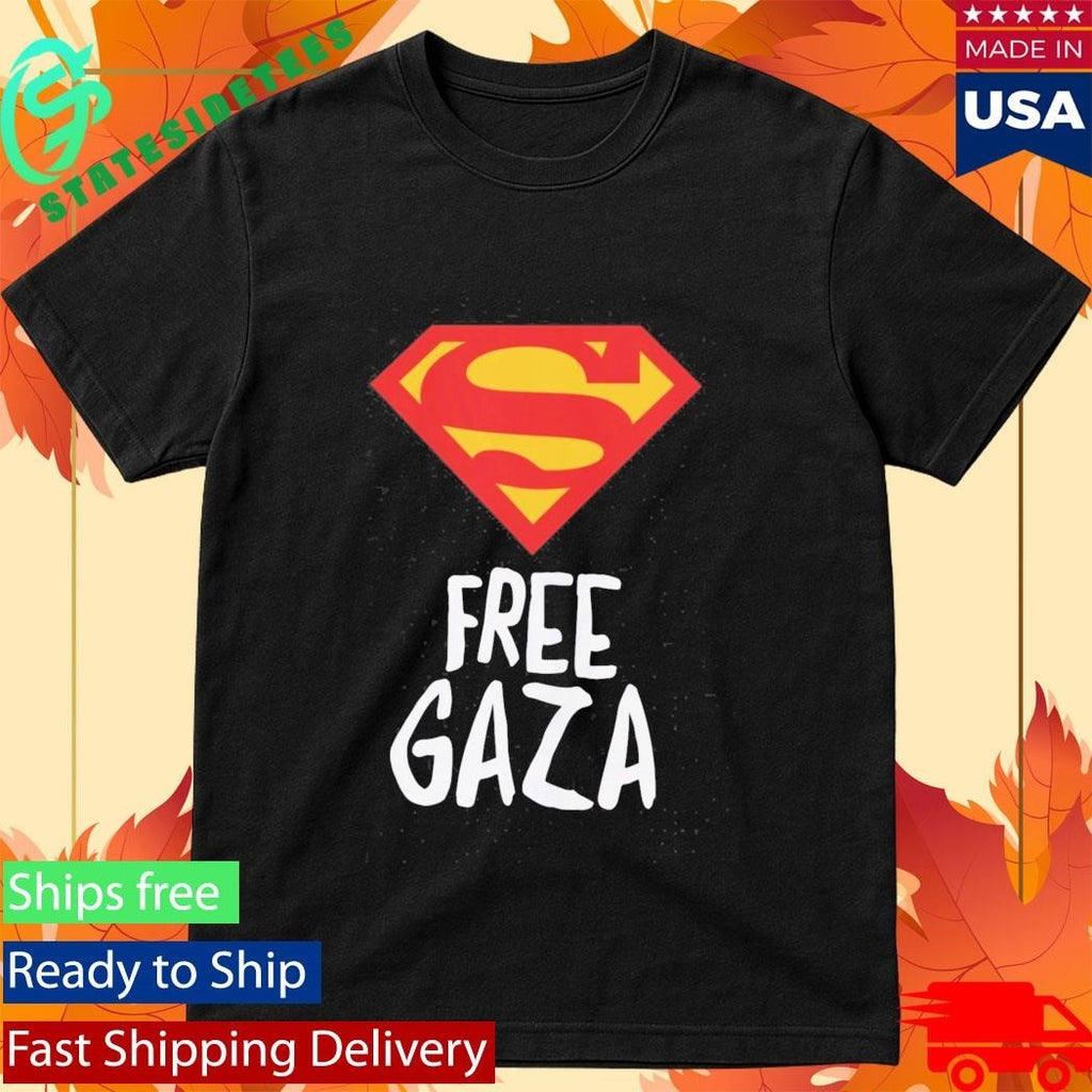 Superman Free Gaza Shirt Unisex , , , Long Sleeve Tee