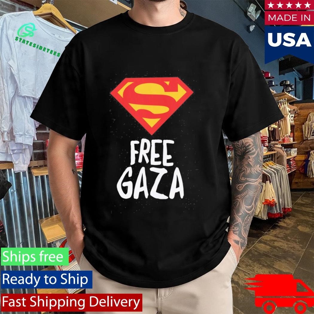Superman Free Gaza Shirt Unisex , , , Long Sleeve Tee