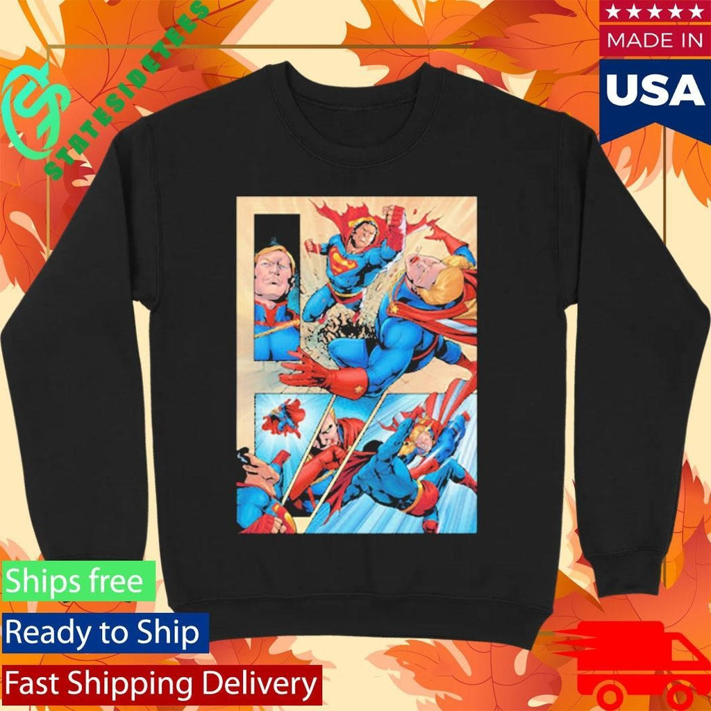 Superman vs Homelander First Look In DC K.O. Boss Battle Comic Shirt Unisex , , , Long Sleeve Tee