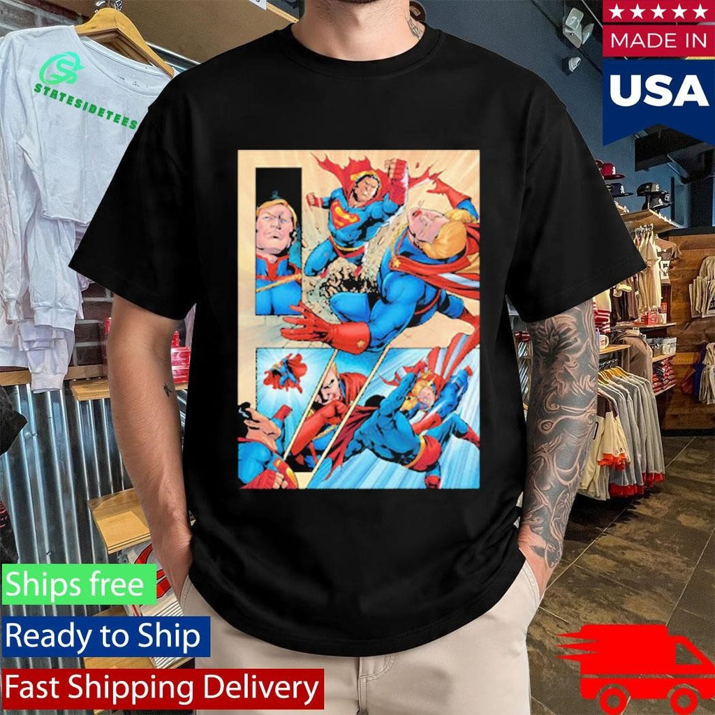 Superman vs Homelander First Look In DC K.O. Boss Battle Comic Shirt Unisex , , , Long Sleeve Tee