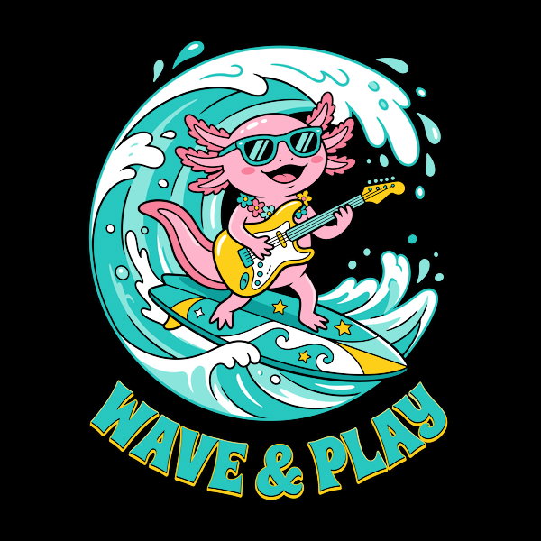 Surfing Axolotl Wave Play